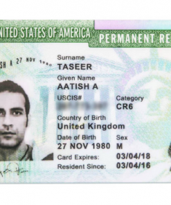 United States Green cards and Biometric Resident Permit(BRPs)