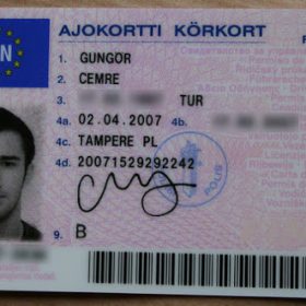 Finnish driver license online